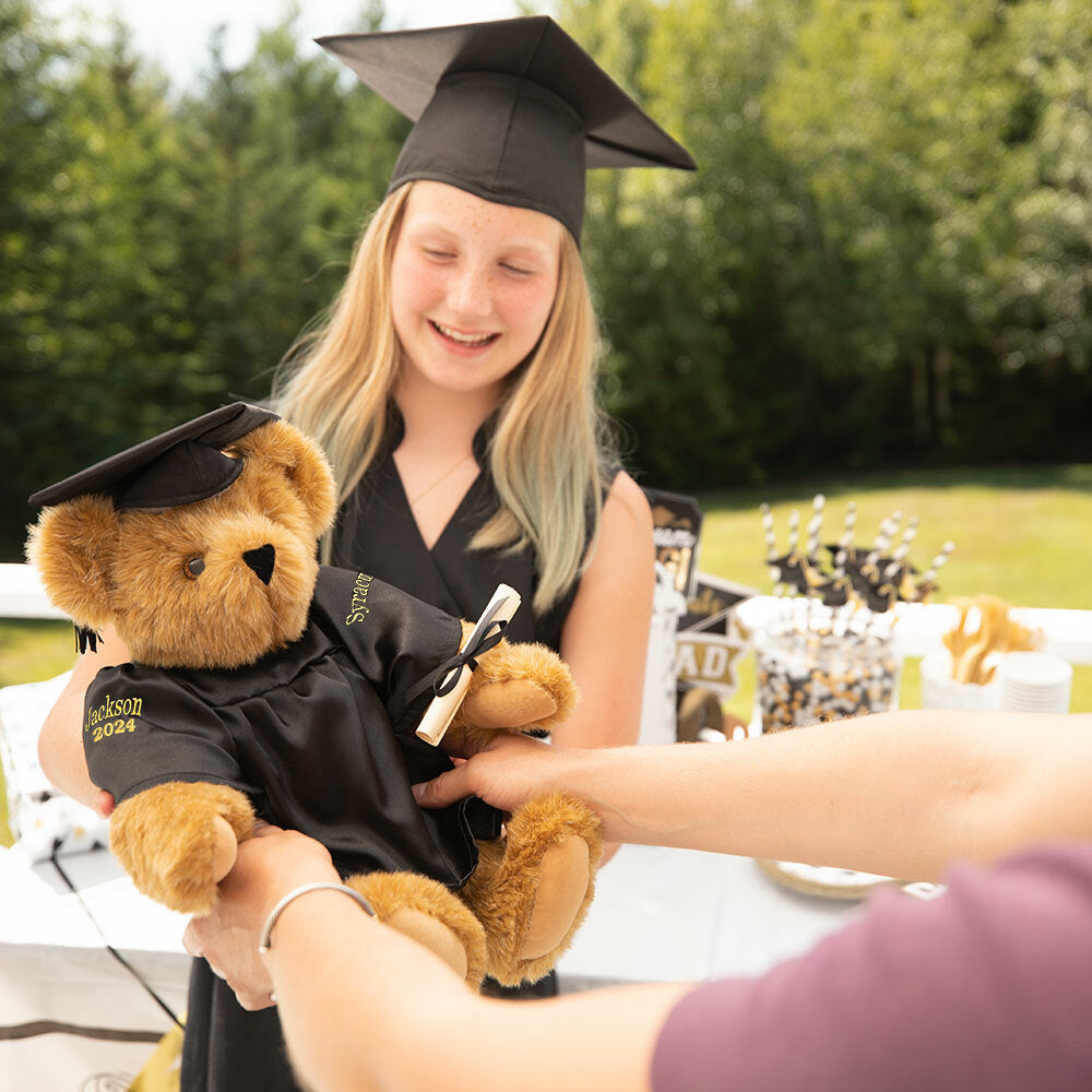 15 In. Graduation Bear in Black Gown